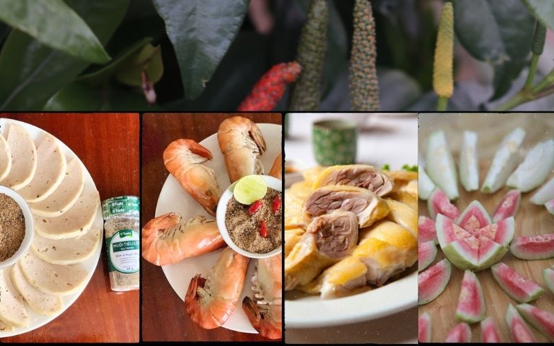 món ngon cùng muối tiêu lốt ngon farm tuy phong tiêu lốt